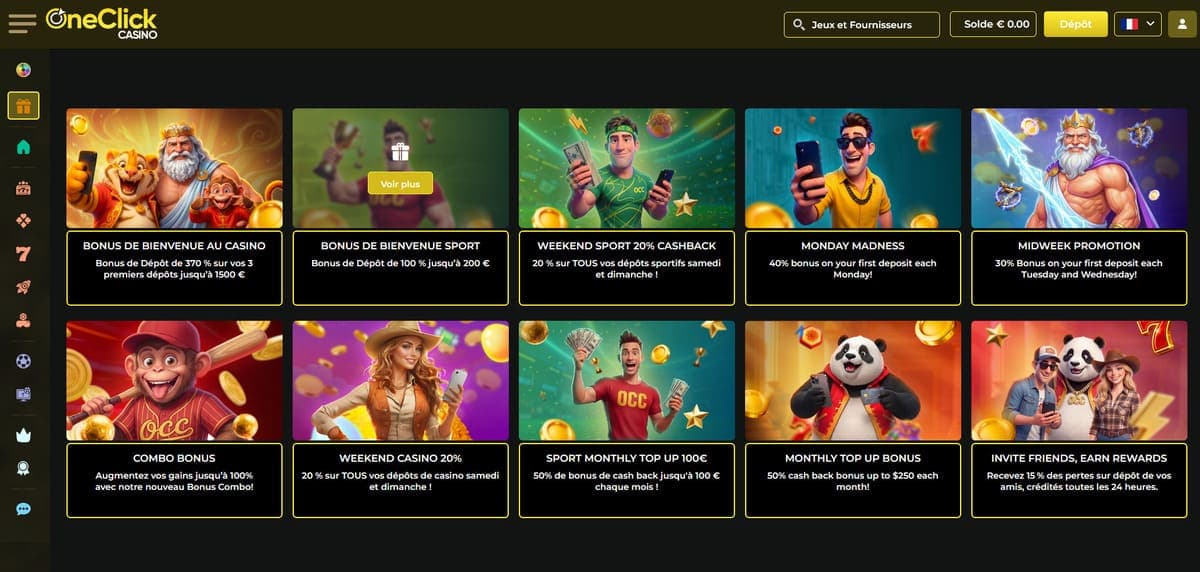 Promos OneClick Casino