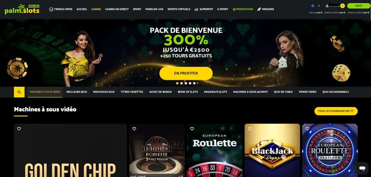 Machines à sous Palm Slots Casino