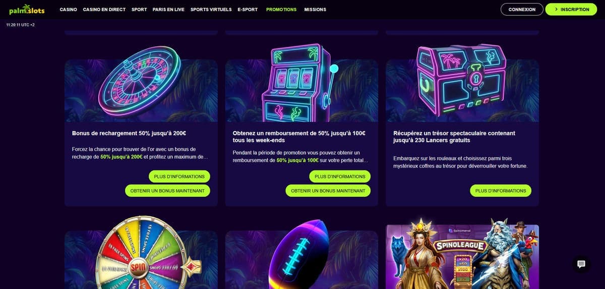 Promos Palm Slots Casino