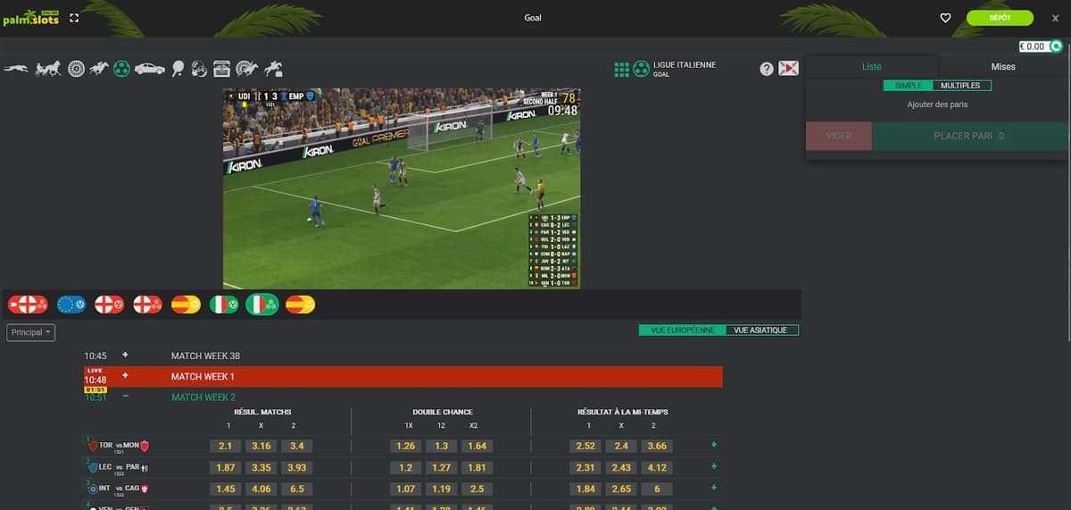 Rencontres virtuelles Palm Slots Casino