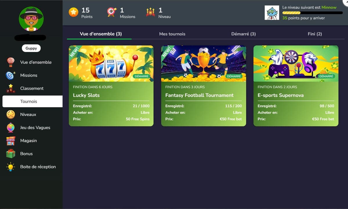 Tournois Palm Slots Casino