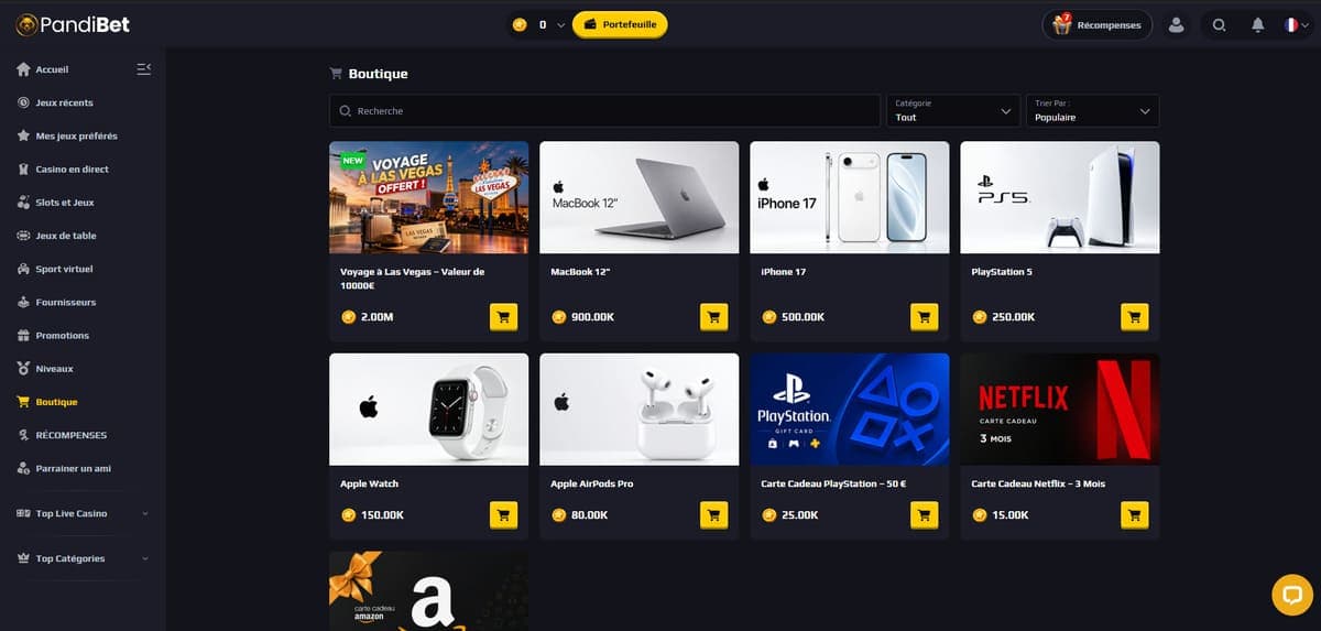 Boutique Pandibet Casino