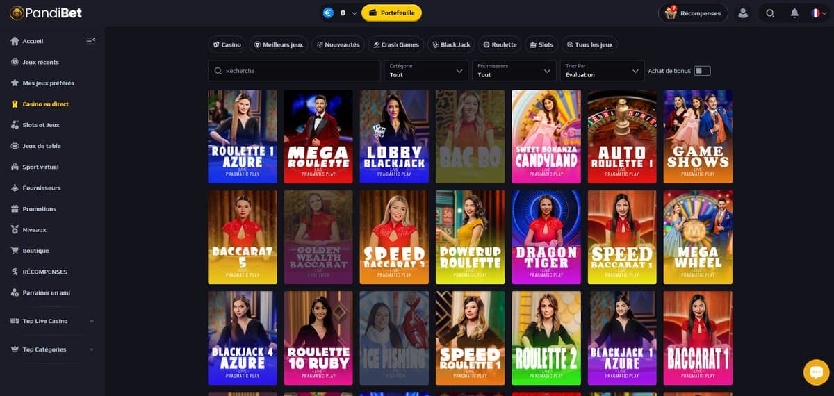 Live Pandibet Casino