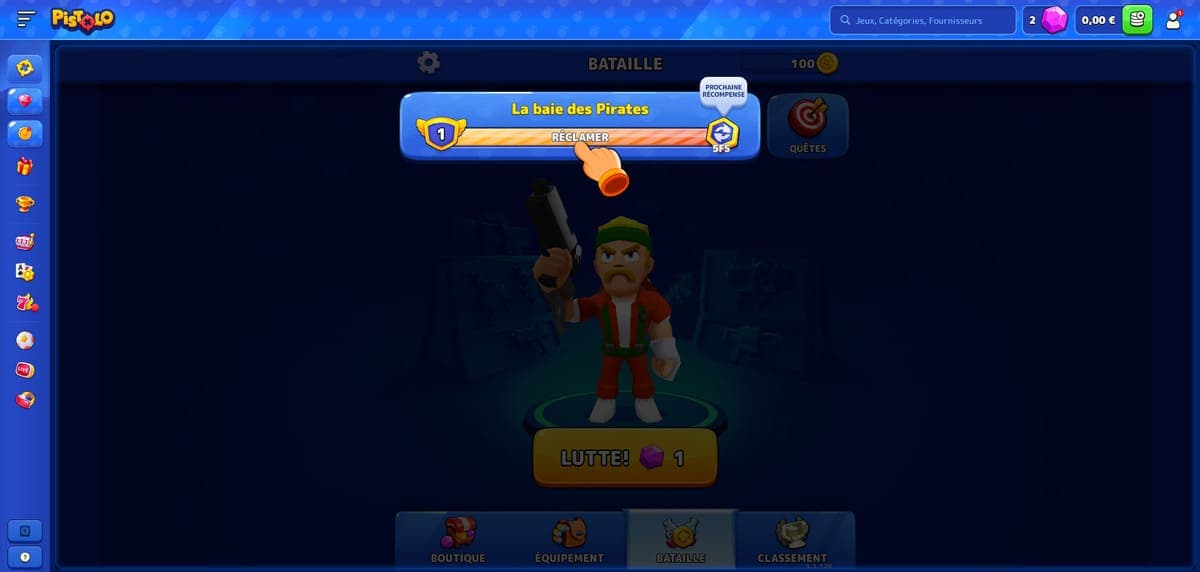 Baie des pirates Pistolo Casino