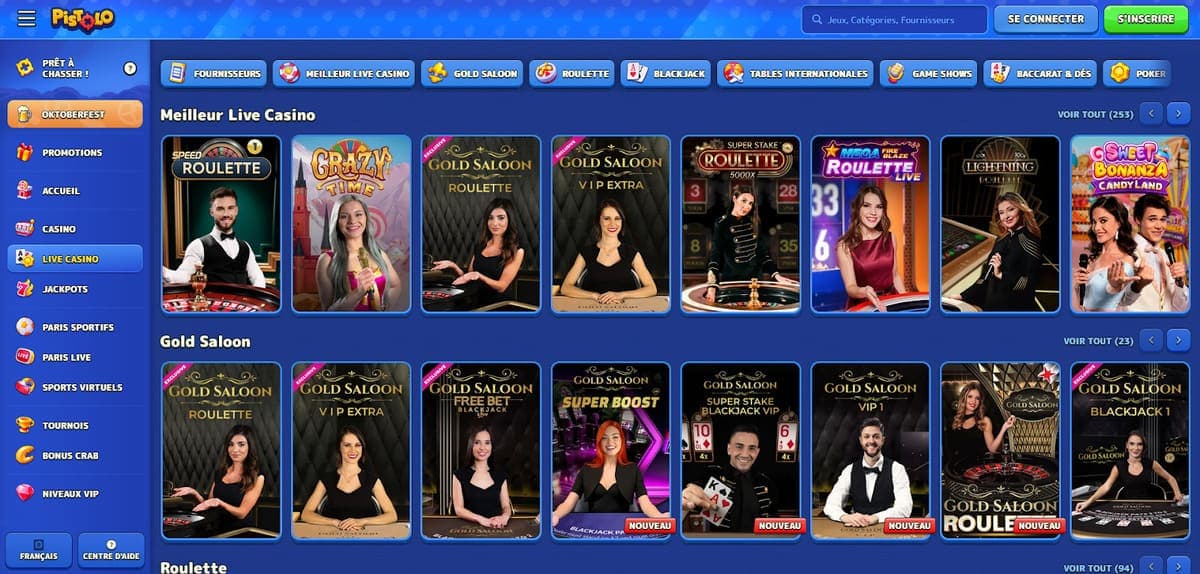 Meilleur live Pistolo Casino