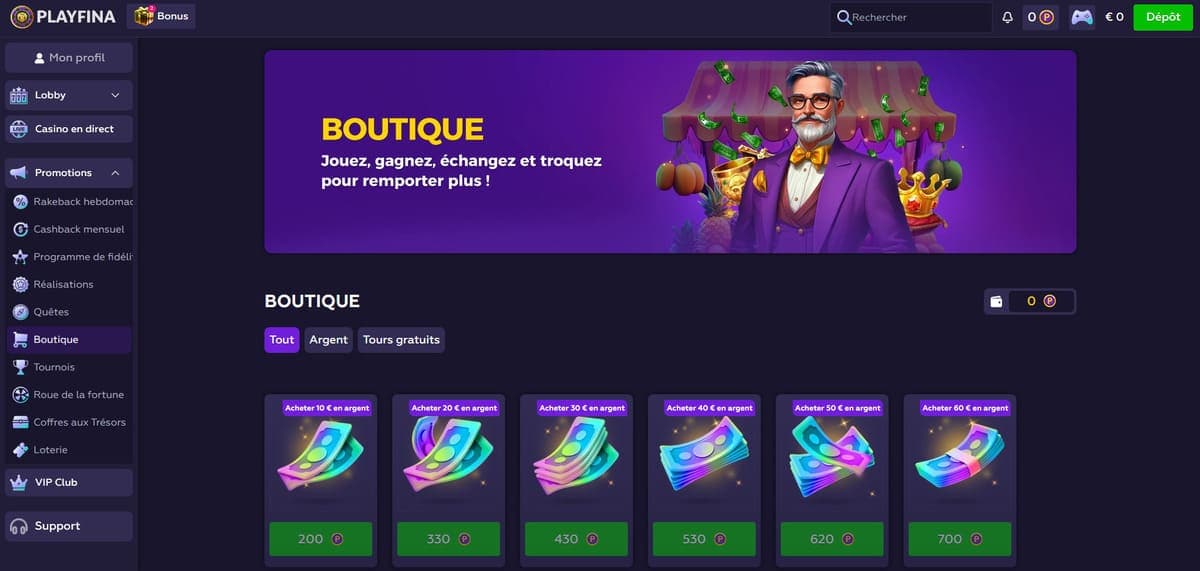 Boutique PlayFina Casino