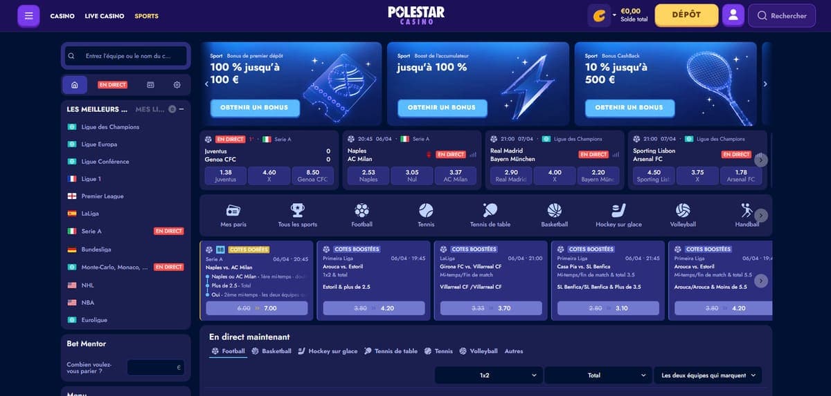 Sports PoleStar Casino