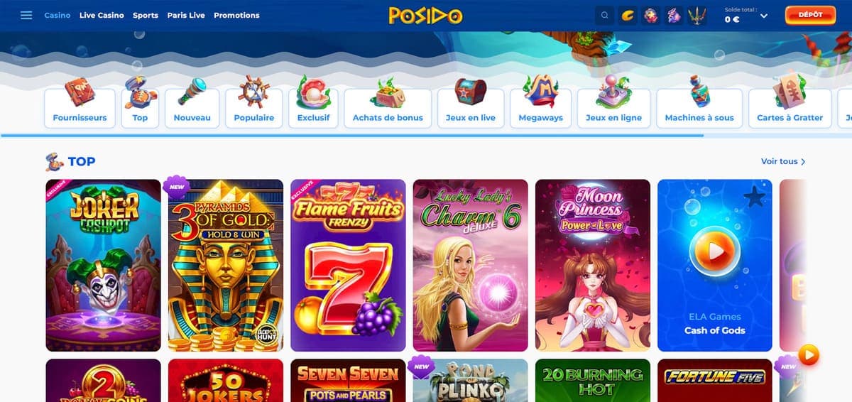 machine à sous Posido