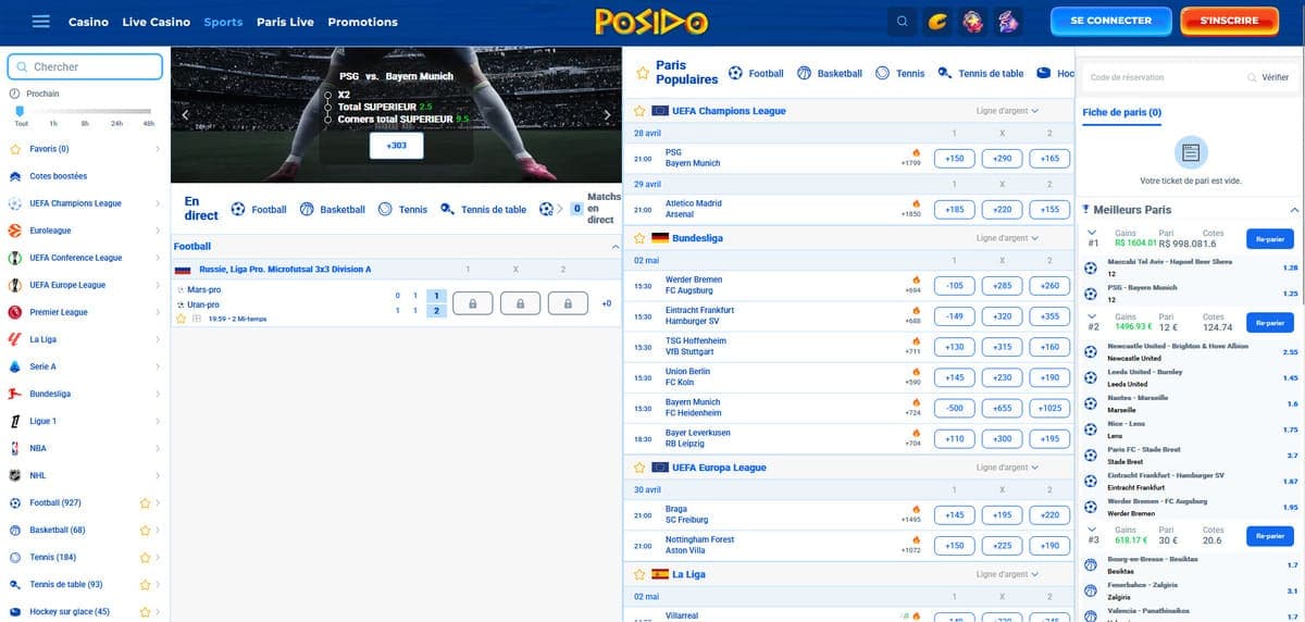 Paris sports Posido