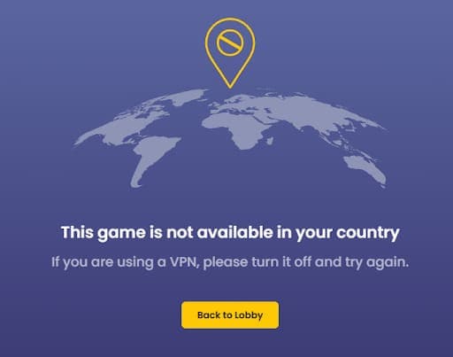 Jeu non disponible pays