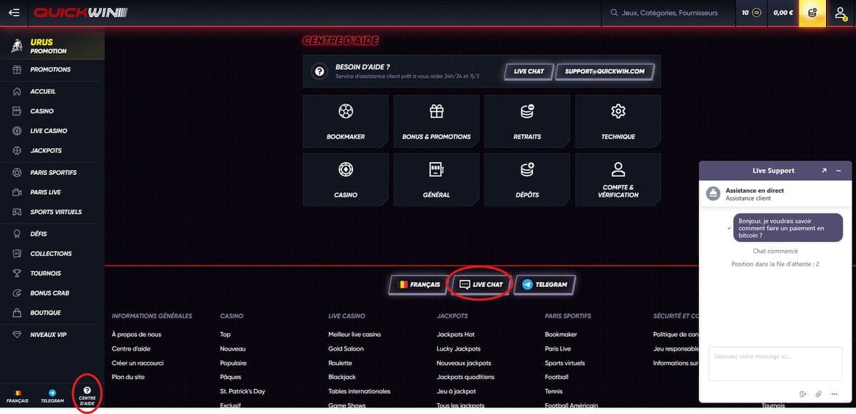 SAV Quickwin Casino