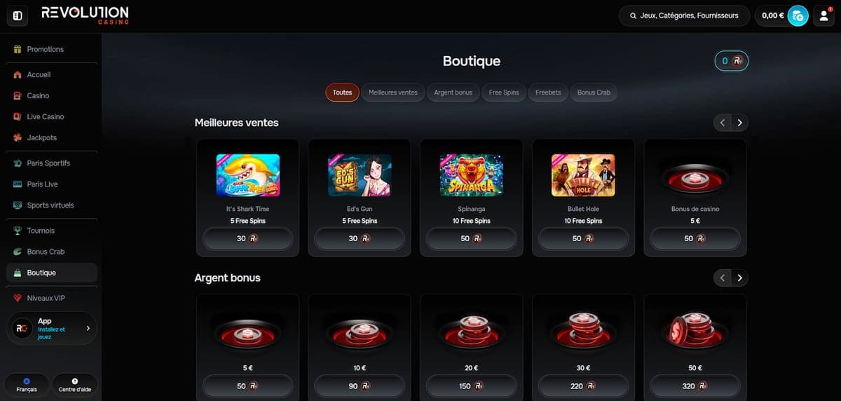 Boutique Revolution Casino
