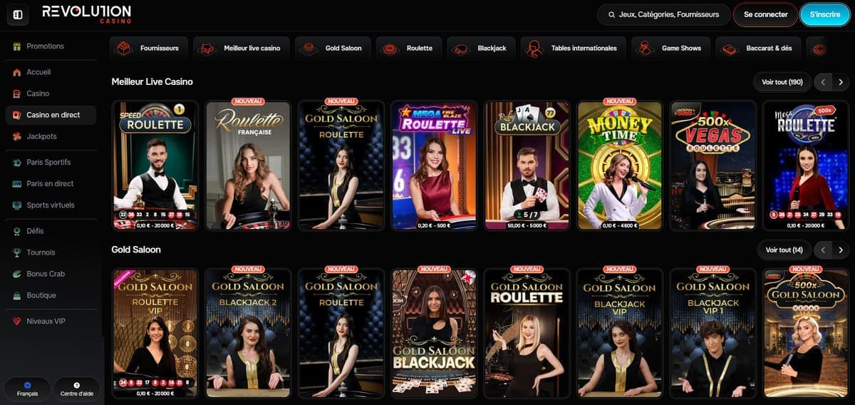 Live Revolution Casino