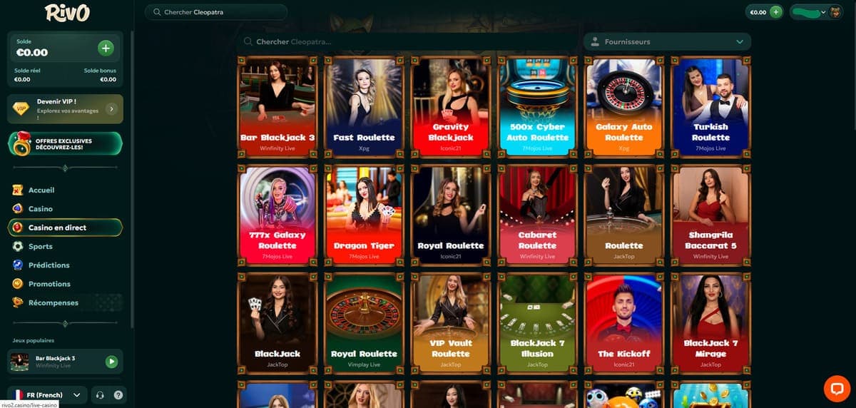 Live Rivo Casino