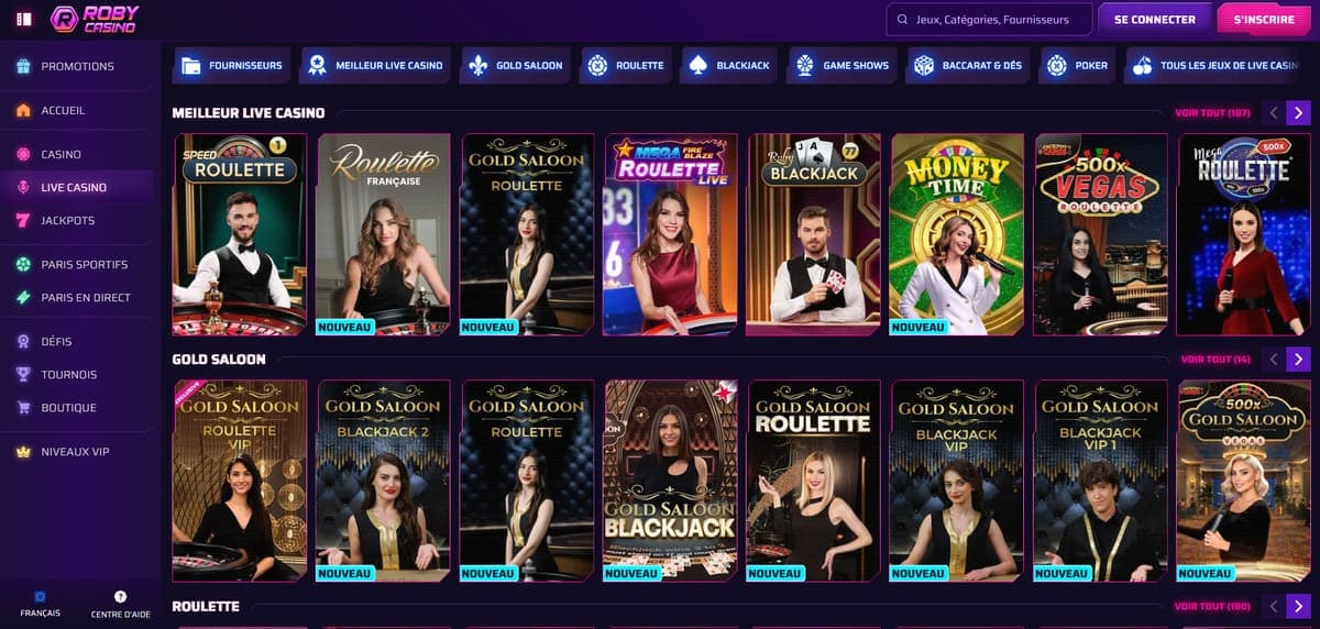 Live Roby Casino