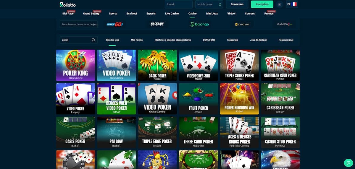 Recherche Rolletto Casino