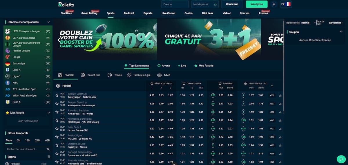 Sports Rolletto Casino