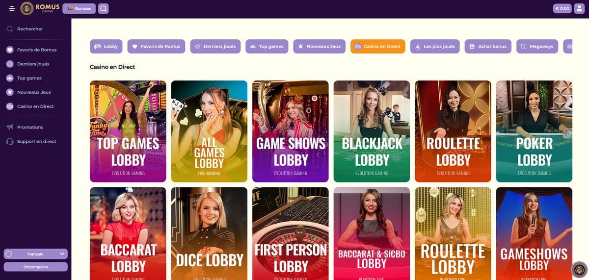 Live Romus Casino