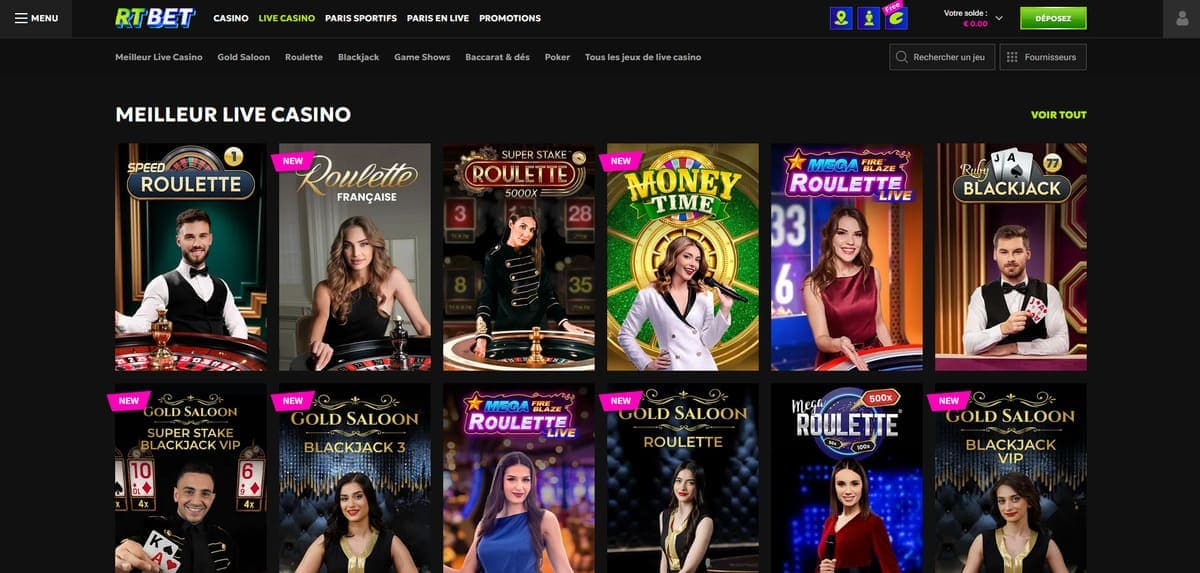 Live RTbet Casino