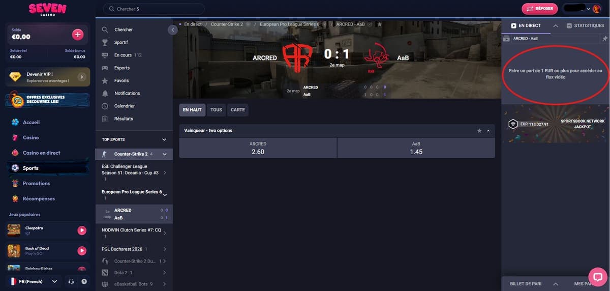ESport Seven Casino