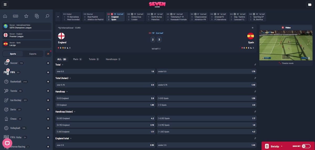 Types paris casino Seven
