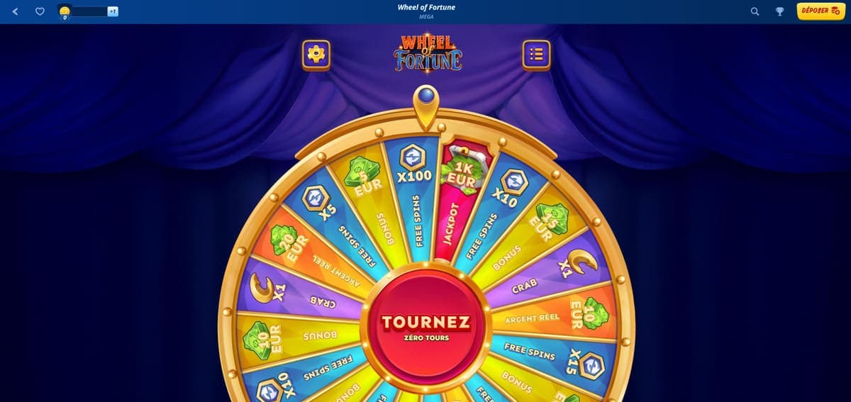 Wheel of fortune SG Casino