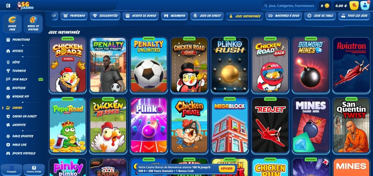 Instantanés SG Casino