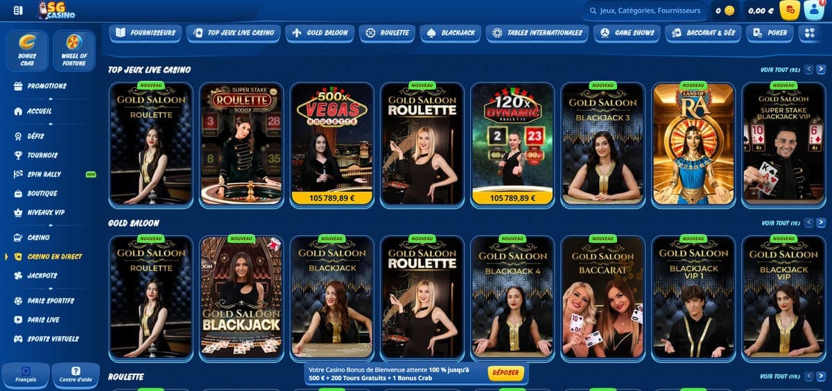 Live SG Casino