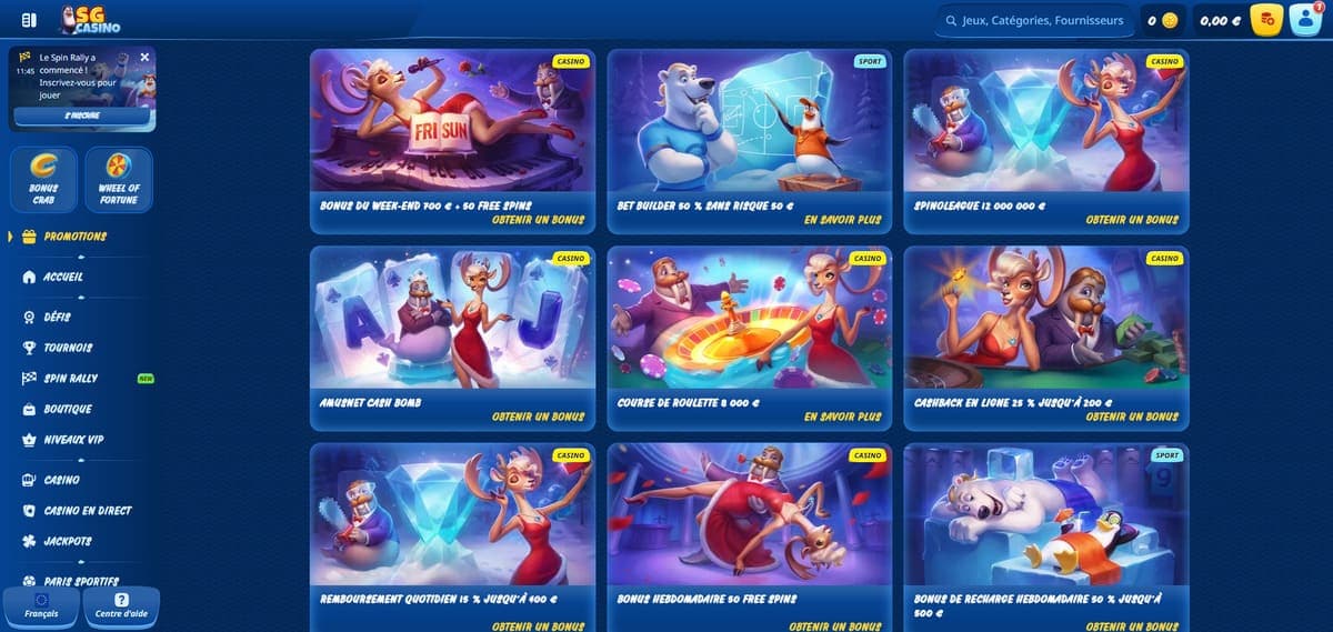 Promos SG Casino