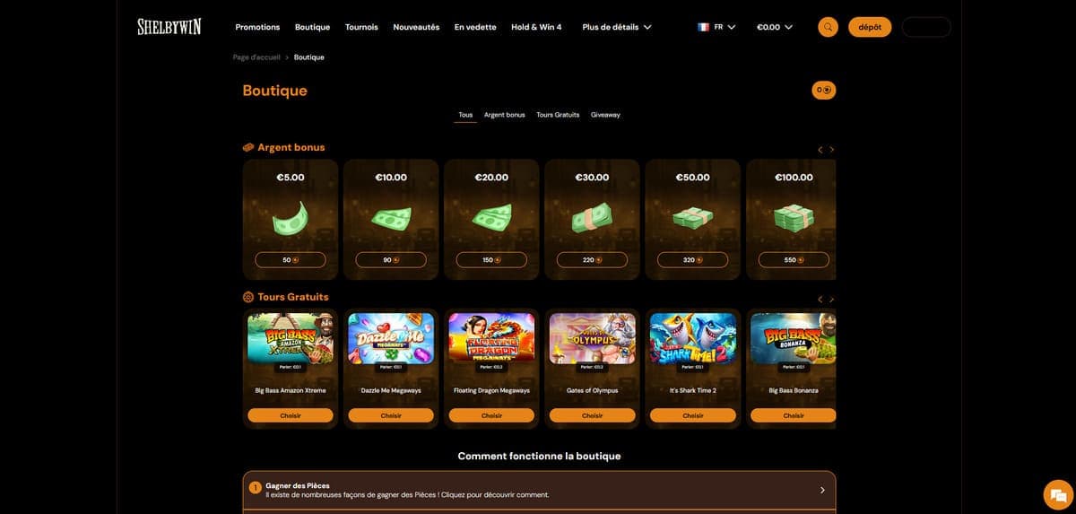 Boutique ShelByWin Casino