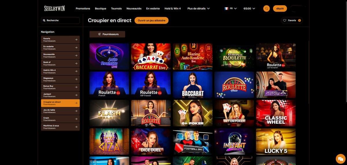 Live ShelByWin Casino