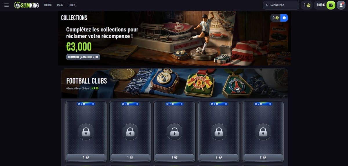 Collections weekend Slim King Casino