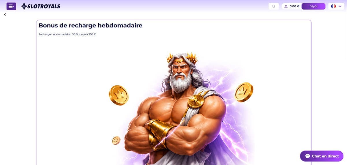 Bonus recharge SlotRoyals Casino