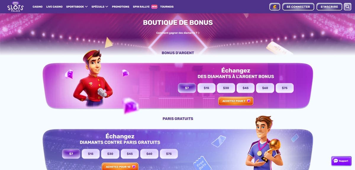 Boutique SlotsPalace Casino
