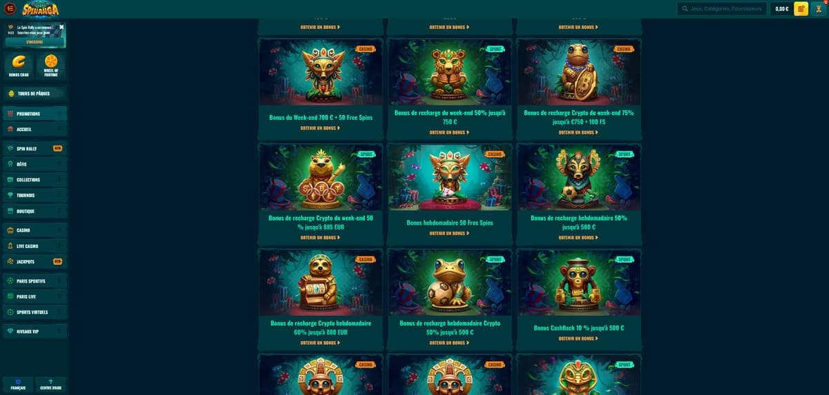 Promos Spinanga Casino