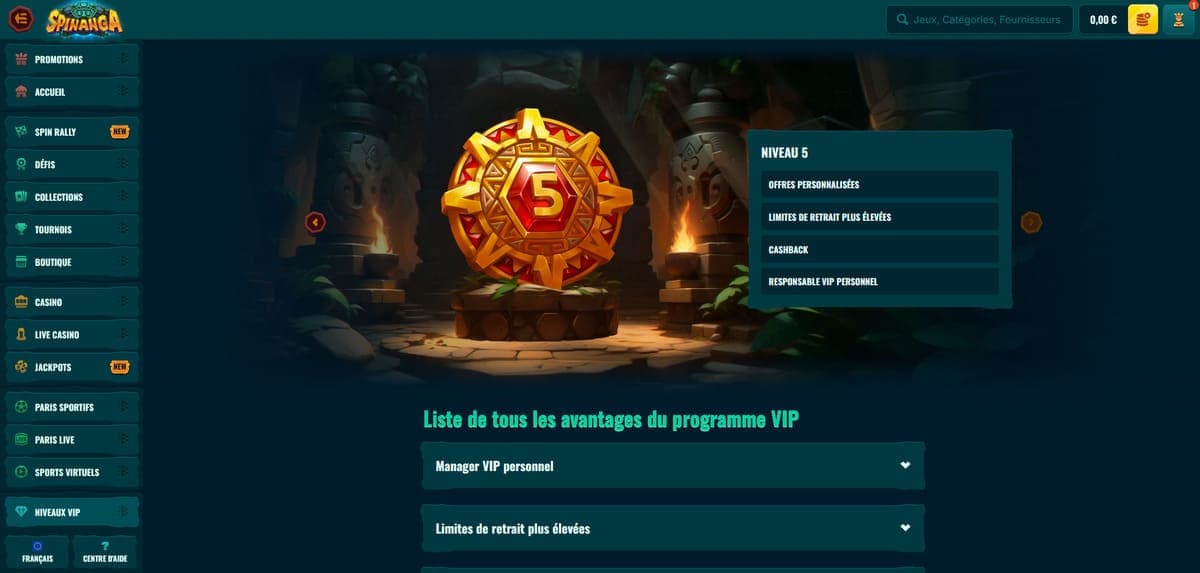 VIP Spinanga Casino