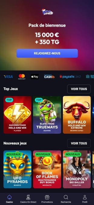 SpinAura Casino Application