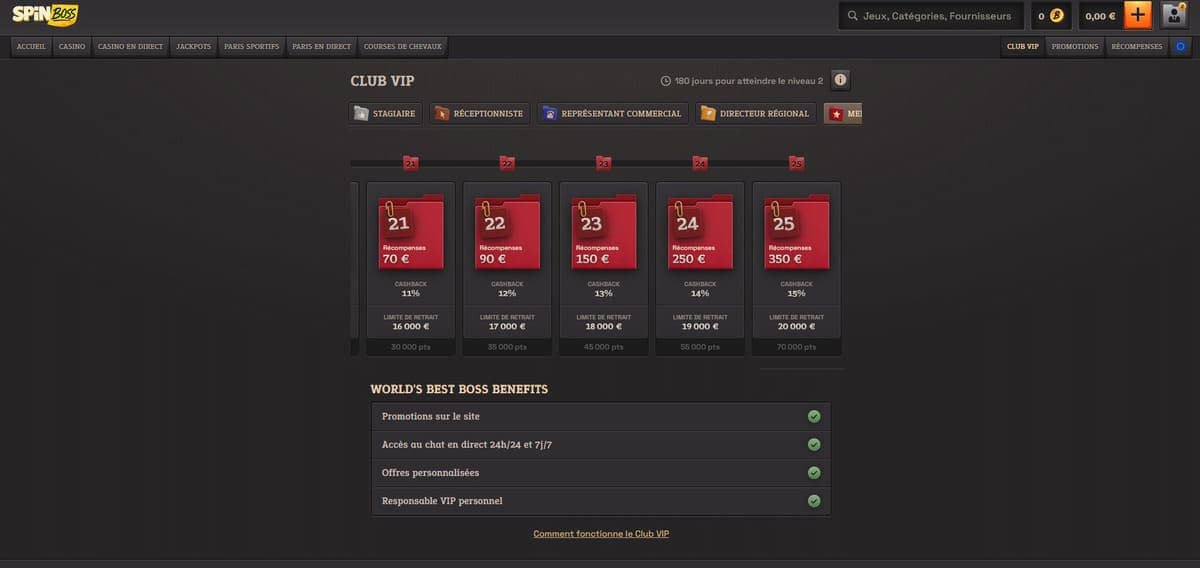 VIP SpinBoss Casino