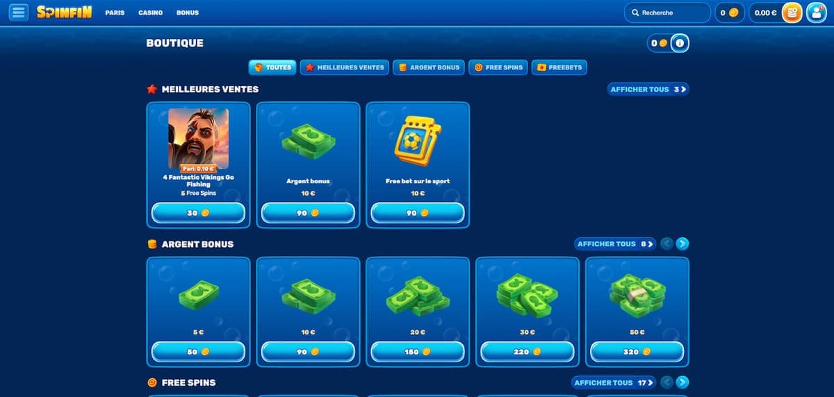 Boutique SpinFin Casino