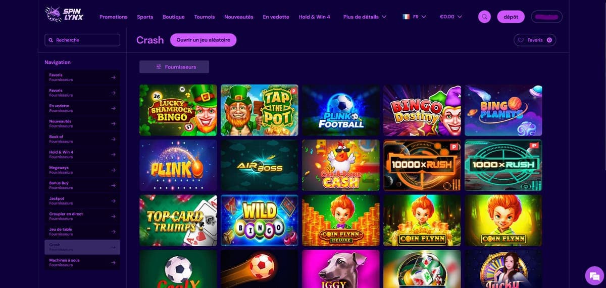 Crash SpinLynx Casino