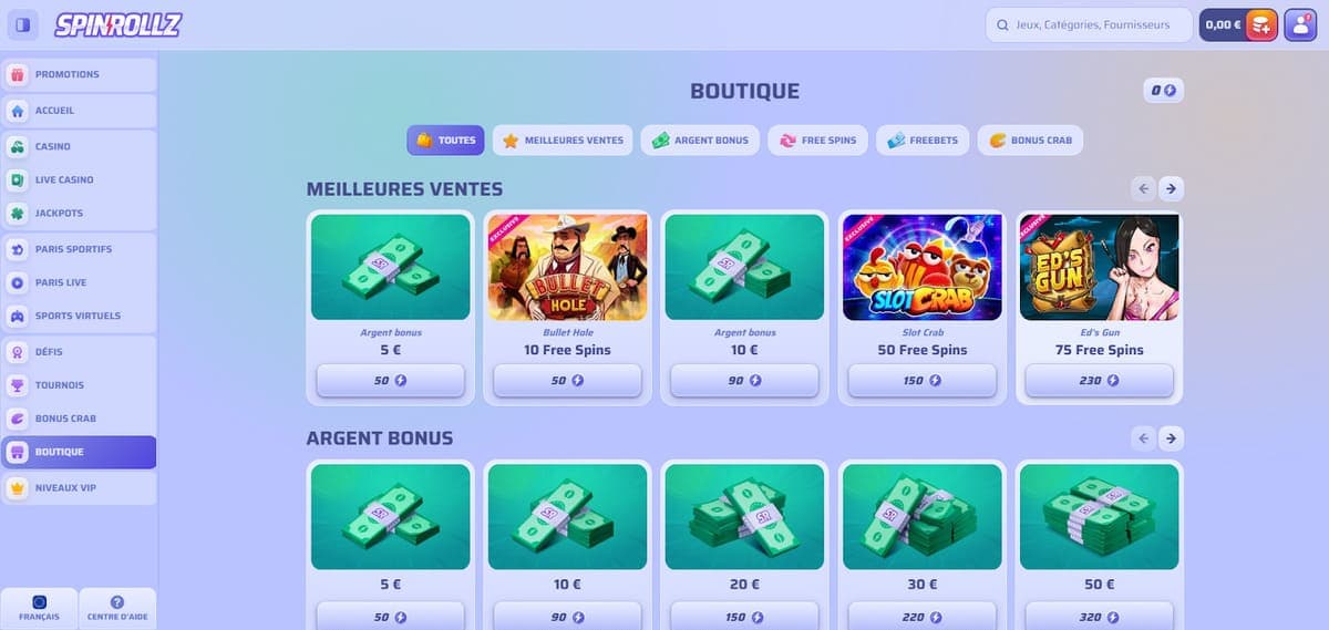 Boutique Spinrollz Casino