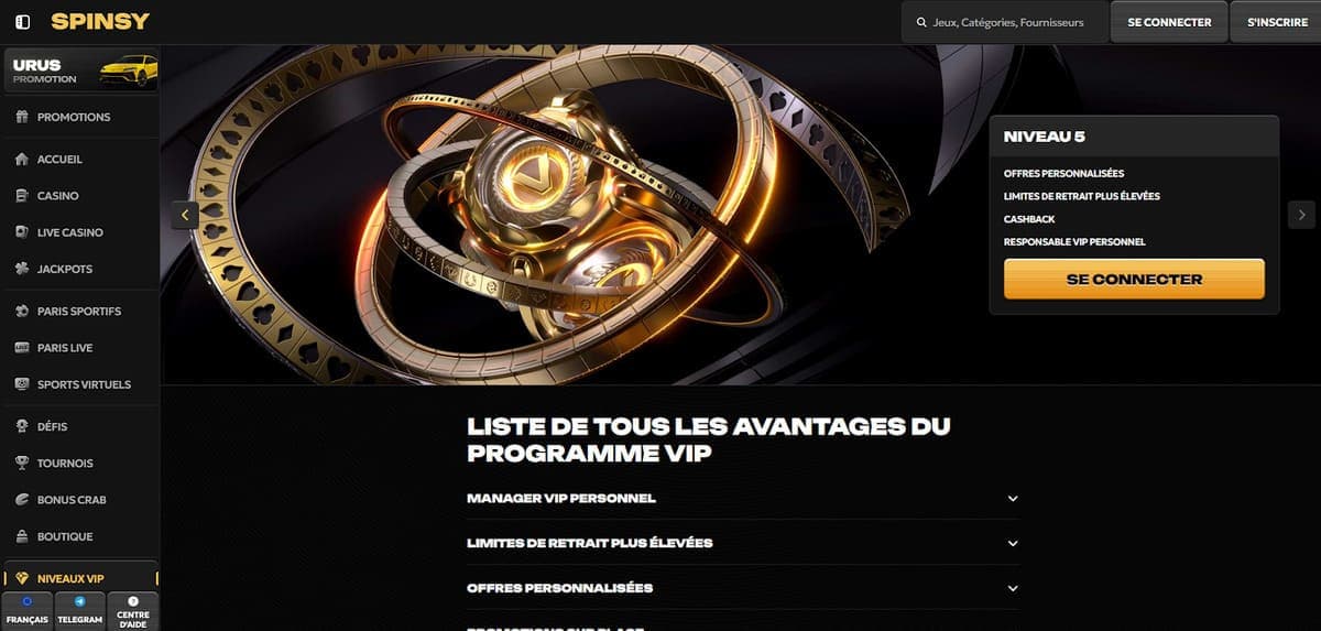 VIP Spinsy Casino
