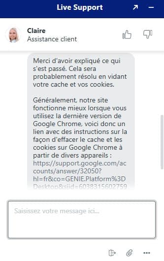 Live support Sportaza Casino