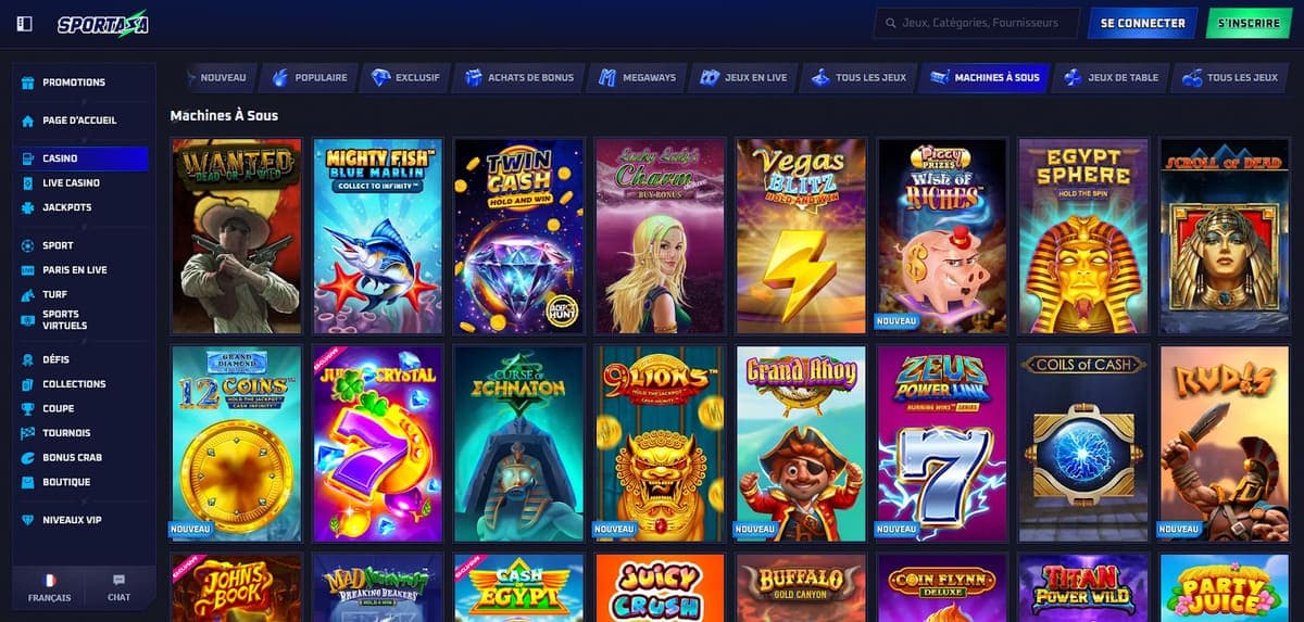 Machines à sous Sportaza Casino