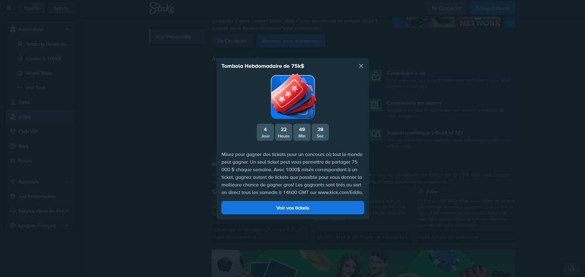 Tombola Stake Casino