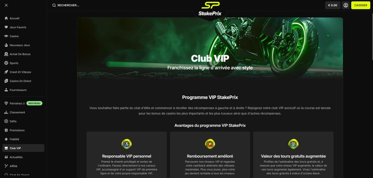 VIP StakePrix Casino
