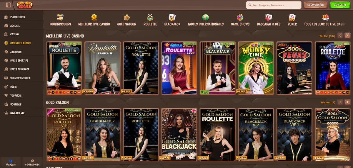 Live Stone Vegas Casino