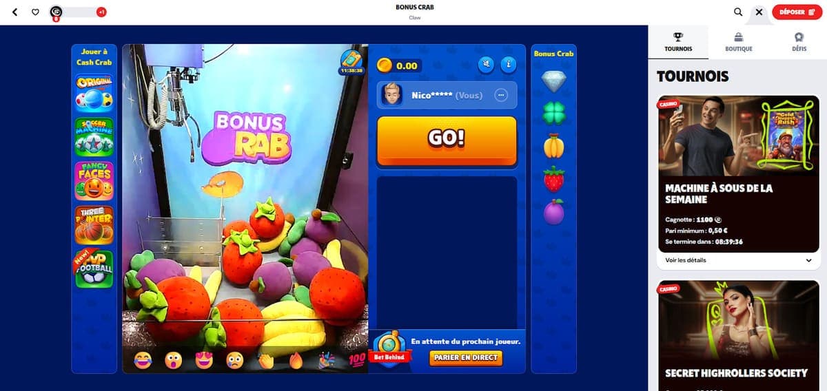 Bonus crab Supabet Casino