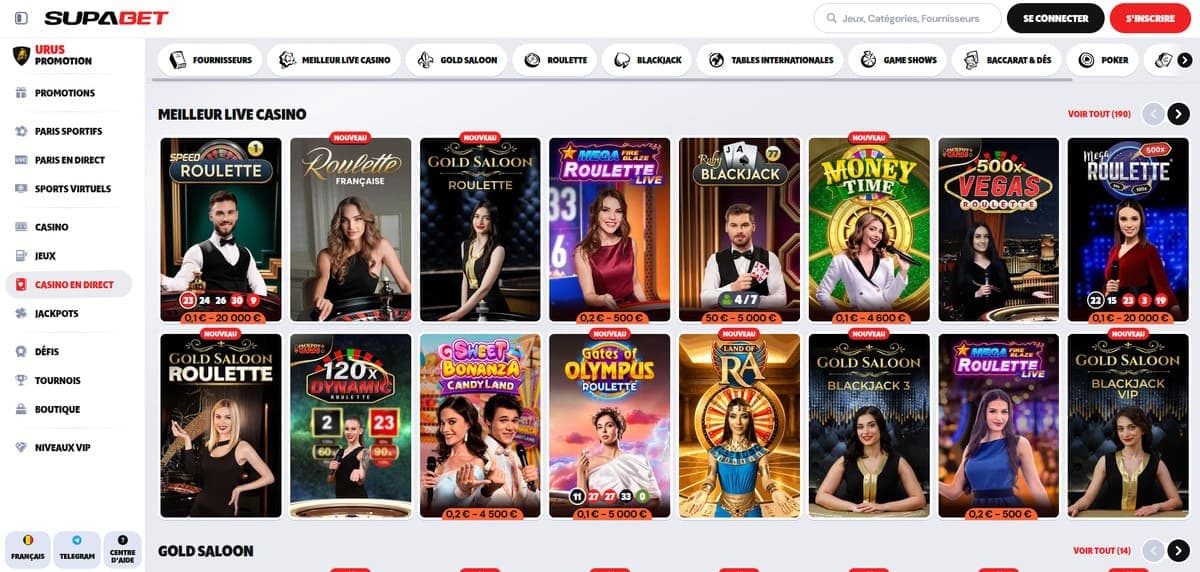 Paris sportifs Supabet Casino