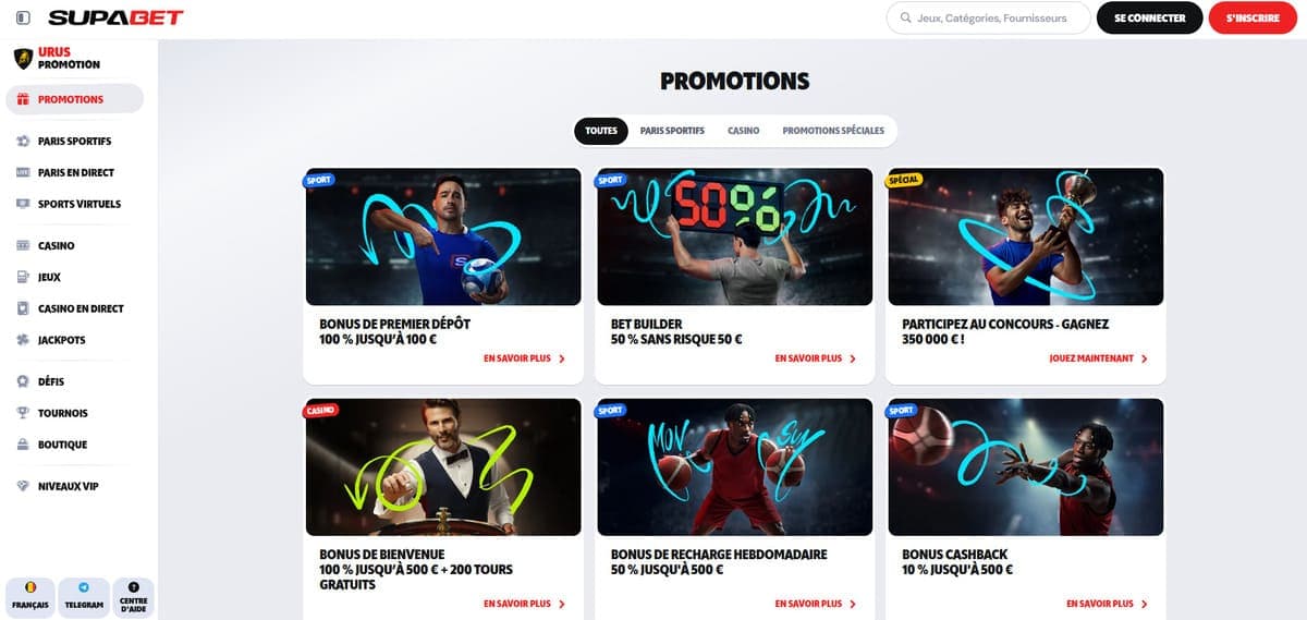 Promotions Supabet Casino